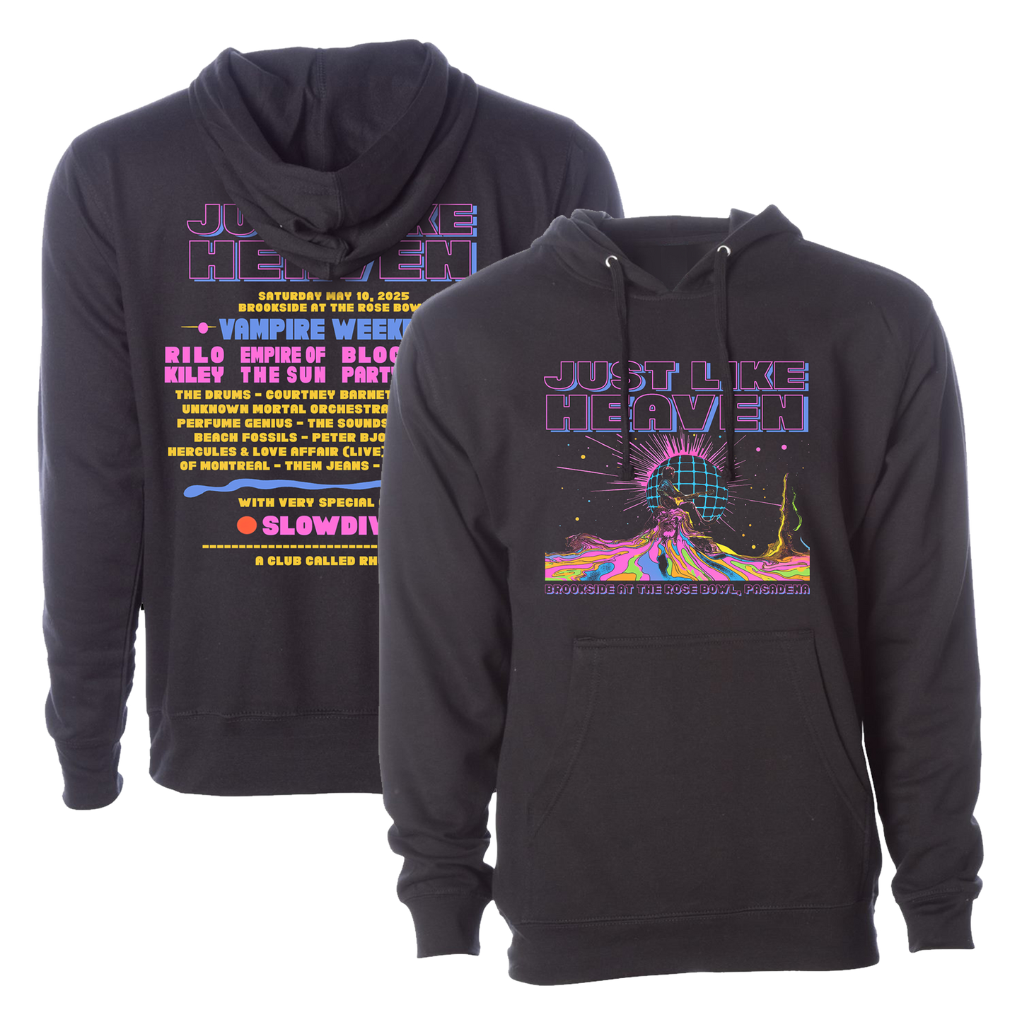 Disco Moon 2025 Lineup Hoodie