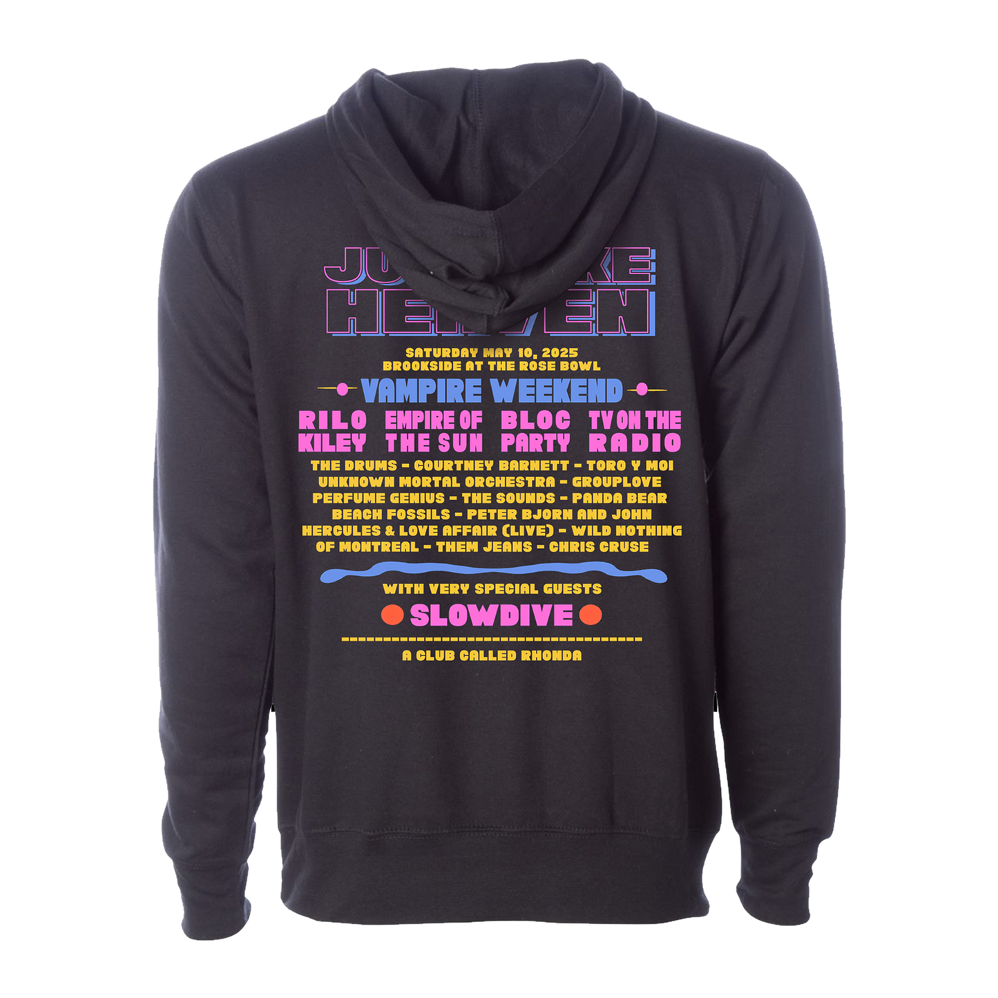 Disco Moon 2025 Lineup Hoodie