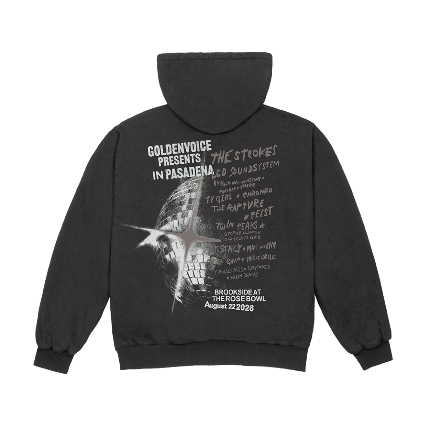 Disco Ball 2026 Lineup Zip Hoodie
